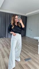 Laurel Yüksek Bel Palazzo Jeans