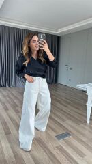 Laurel Yüksek Bel Palazzo Jeans