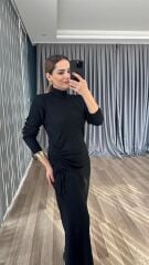 Selardi Uzun Fitilli Triko Elbise