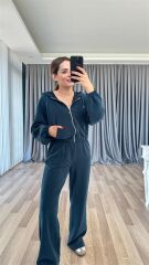 Lenora Fermuarlı Modal Kumaş Takım