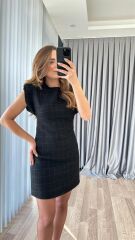 Belinda Vatkalı T Kol Tüvit Elbise