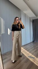 Adela Arka Beli Lastikli Pantolon